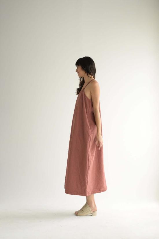  앨범 디 파밀리아 롱 원피스 앨범 Di Famiglia 뽀빠이 바지 스커트 코랄 - ALBUM DI FAMIGLIA