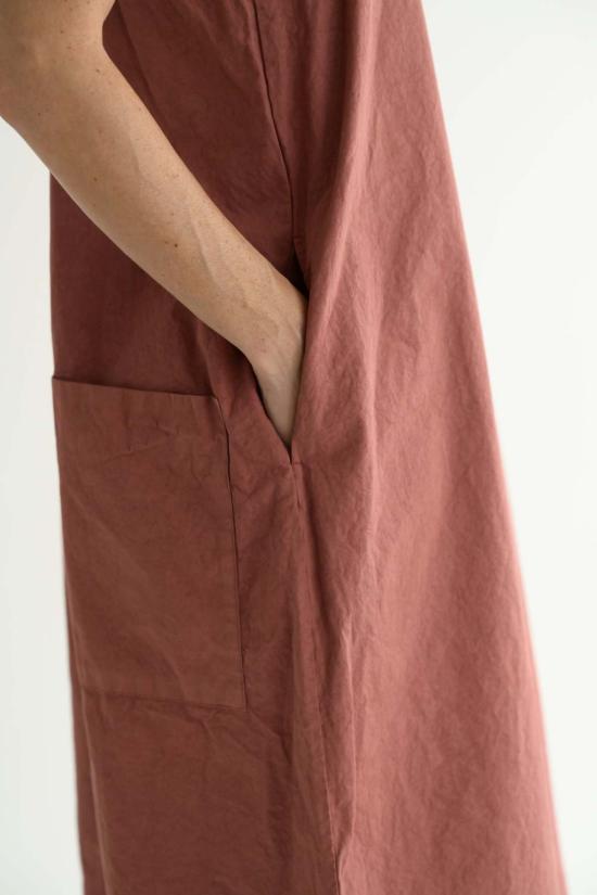  앨범 디 파밀리아 롱 원피스 앨범 Di Famiglia 뽀빠이 바지 스커트 코랄 - ALBUM DI FAMIGLIA