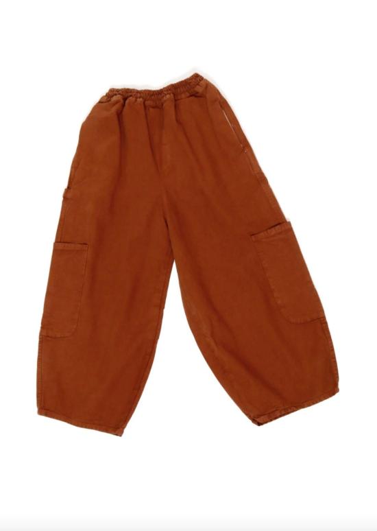  밀스 스트레이트 팬츠 식사 셰프 판트 초콜릿 - MEALS