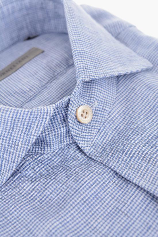  꼬르넬리아니 긴팔 셔츠 85I126 0111534 002 Blue - CORNELIANI