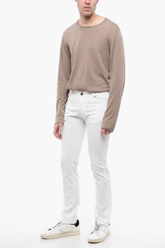  꼬르넬리아니 스트레이트 팬츠 714JQ3 3120149 028 White - CORNELIANI