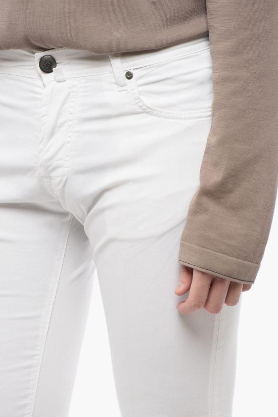  꼬르넬리아니 스트레이트 팬츠 714JQ3 3120149 028 White - CORNELIANI