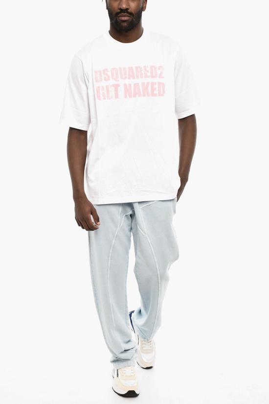  디스퀘어드2 반팔 티셔츠 S71GD1399 S23009 100 White - DSQUARED2