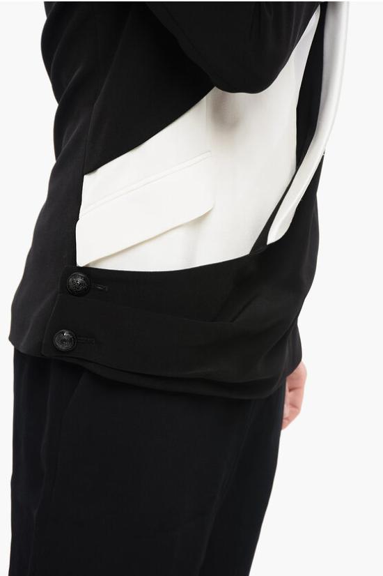  발망 수트 자켓 TH07365Z511 EAB Black White - BALMAIN