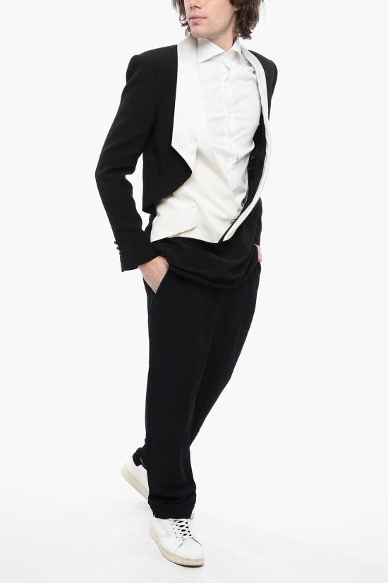  발망 수트 자켓 TH07365Z511 EAB Black White - BALMAIN