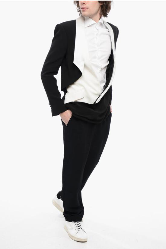  발망 수트 자켓 TH07365Z511 EAB Black White - BALMAIN