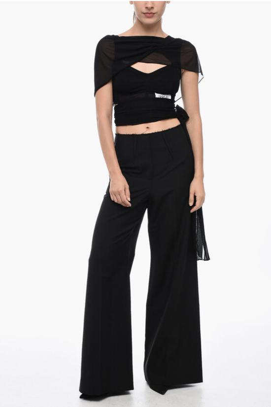  지방시 스트레이트 팬츠 BW50X A100H 001 Black - GIVENCHY