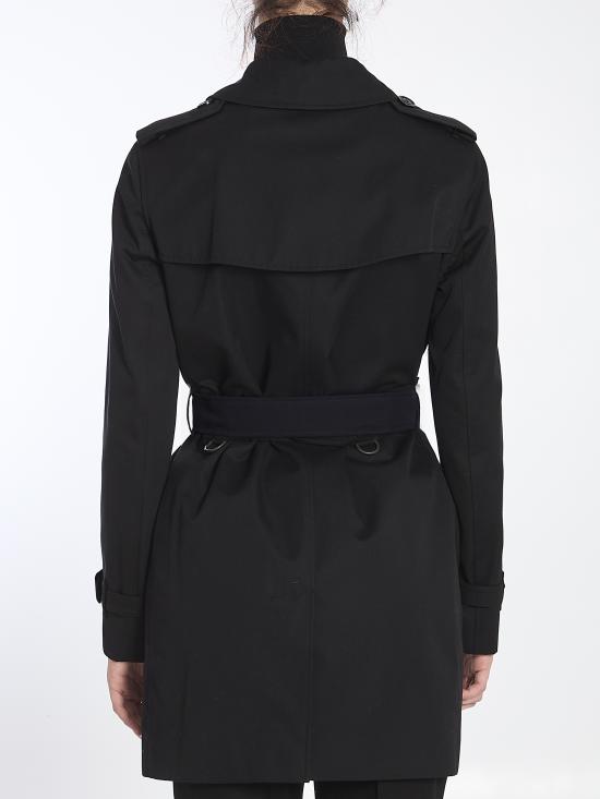 25FW 버버리 쇼트 켄징턴 헤리티지 트렌치코트 8079415 BLACK - BURBERRY