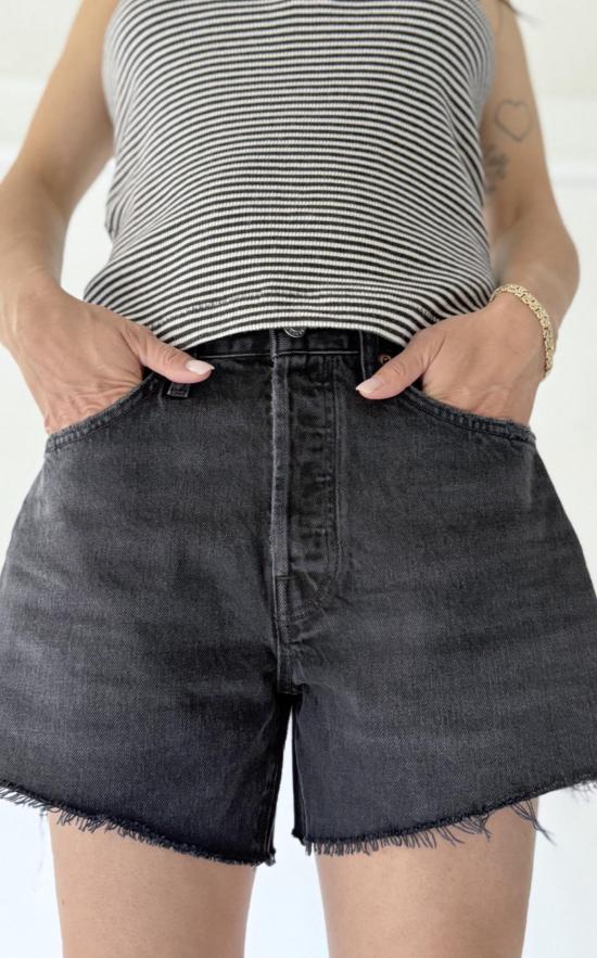  에이골디 데님 숏팬츠 아골드 파커 롱 숏