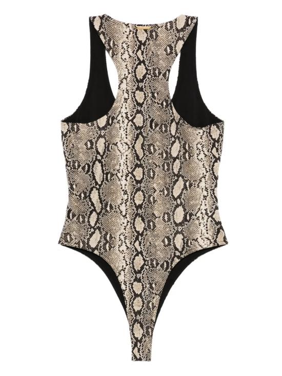 25FW 마이클 코어스 바디수트 티셔츠 MT551QZHMC120 Gray - MICHAEL KORS