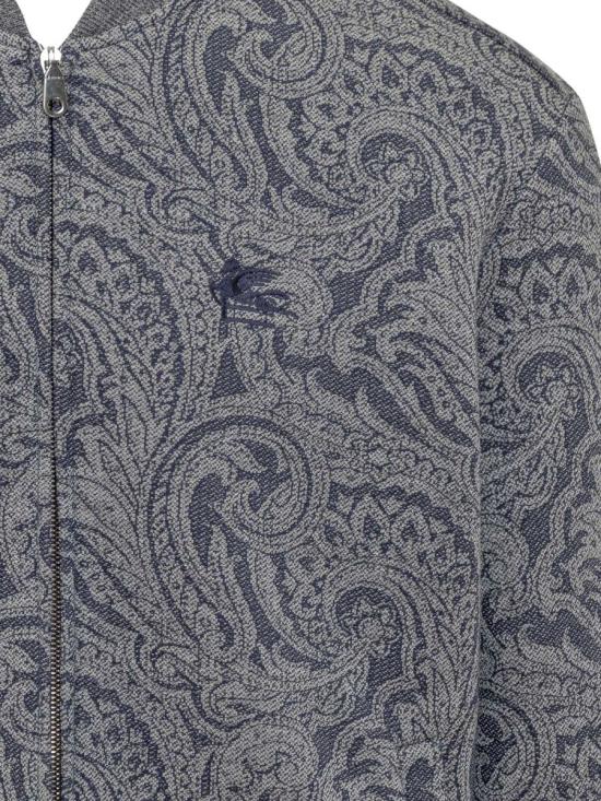 25FW 에트로 로고 디테일 봄버 자켓  MRBA001699JJ508 S8460 BLUE - ETRO