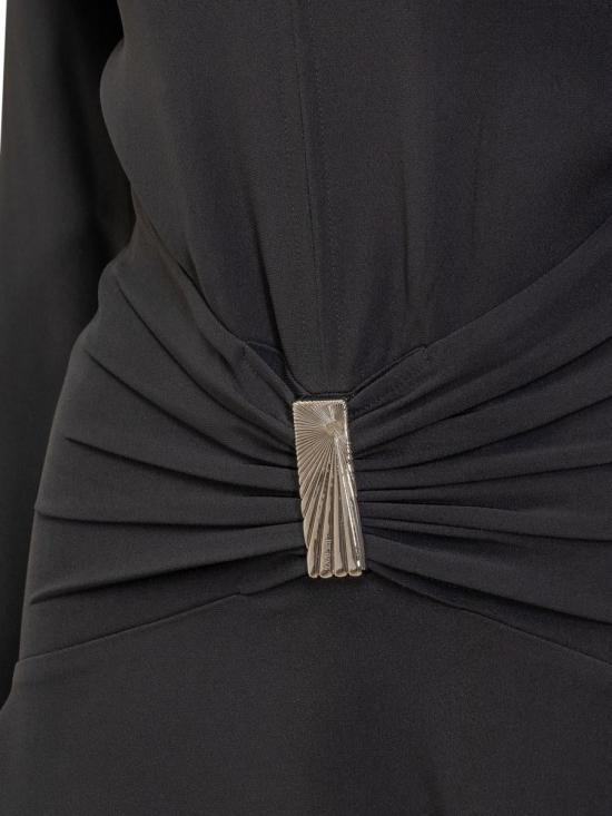 25FW 디 아티코 숏 원피스 251WCA00449ACC001AA 100 Black - THE ATTICO