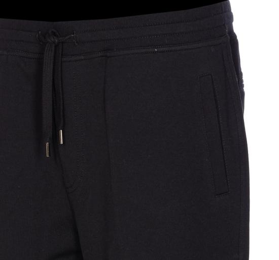 25FW 브루넬로 쿠치넬리 코튼 블렌드 트레이닝 팬츠  MM8313243GC101 Black - BRUNELLO CUCINELLI