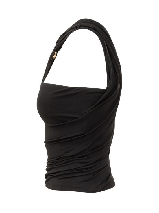 25FW 베르사체 민소매 티셔츠 10208271A14475 1B000 Black - VERSACE