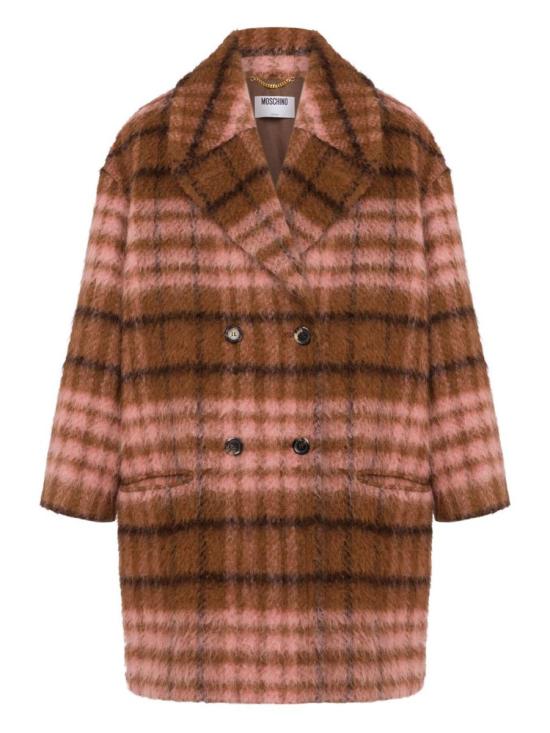 25FW 모스키노 코트 A0621 5213 1096 MULTI BROWN