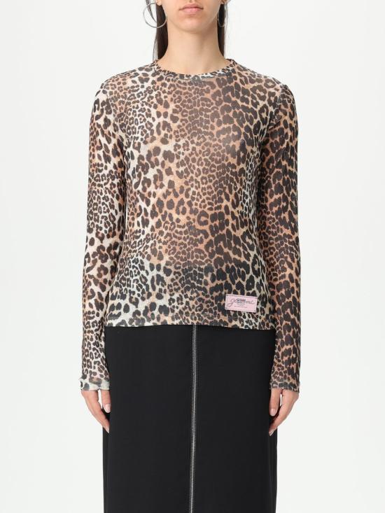 25FW 가니 메쉬 롱 슬리브 T4208 943 Brown