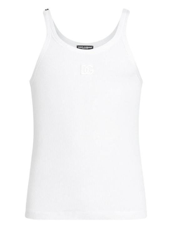 25FW 돌체앤가바나 민소매 티셔츠 G8PA8ZG7PGPW0800 WHITE