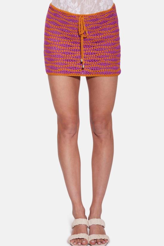  더 타일 클럽 숏 스커트 타일 클럽 아나벨 크로셰 스커트