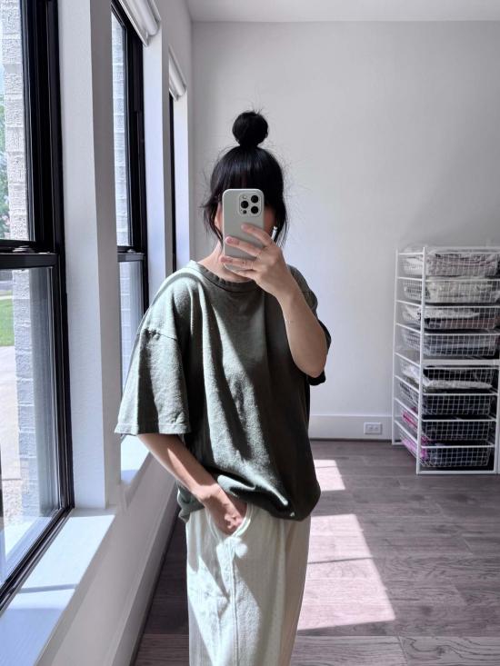  르 본 숍 스트레이트 팬츠 Le Bon Shoppe Pointelle 벌룬 팬츠 Naturel - Le Bon Shoppe