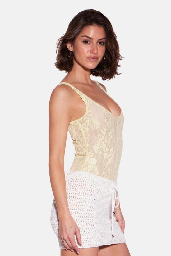  Hides 바디수트 티셔츠 하이드 재거 레이스 바디수트 - OTHER BRANDS