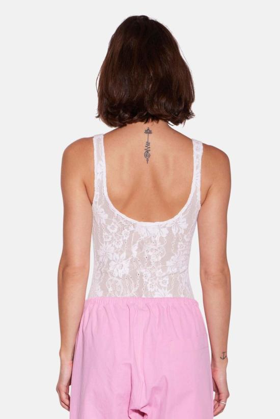  Hides 민소매 티셔츠 하이드 재거 레이스 바디수트 - HIDES