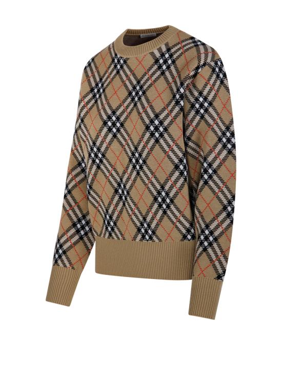 25FW 버버리 스웨터 8110514 C1309 SAND SAND IP CHECK - BURBERRY