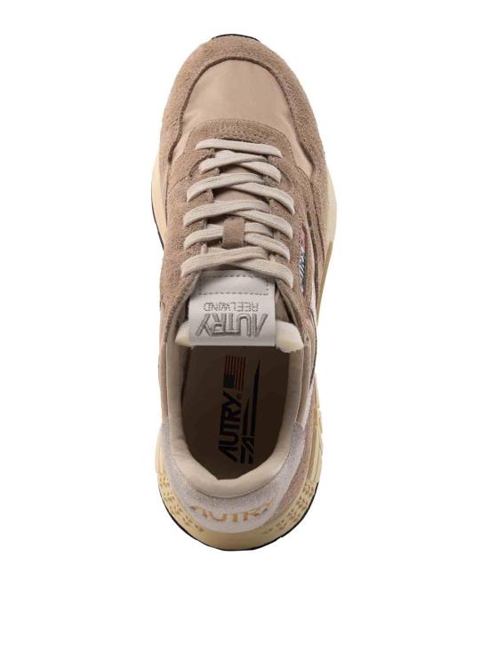 26SS 오트리 릴윈드 로우 나일론 스웨이드 스니커즈 WWLMNC08 Beige - AUTRY