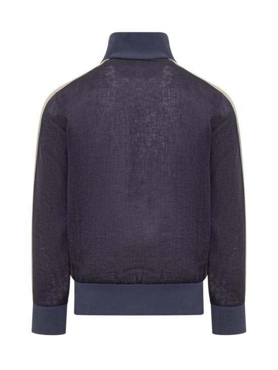  팜앤젤스 집업 니트 PMBD072S24FAB001 4603 BLUE - PALM ANGELS