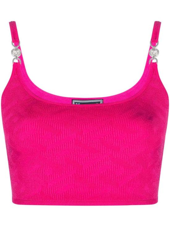  베르사체 민소매 티셔츠 1008789 1A08240 1PO30 PINK