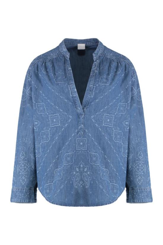 25SS 핑코 긴팔 티셔츠 104975A2I8 PJE Navy