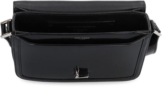  생로랑 글레이즈드 레더 솔페리노 미디움 사첼백  711039AAB9H 1000 Black - SAINT LAURENT