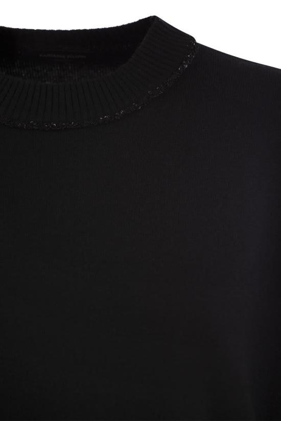 24FW 파비아나 필리피 스웨터 MAD214F016I947 825 Black - FABIANA FILIPPI