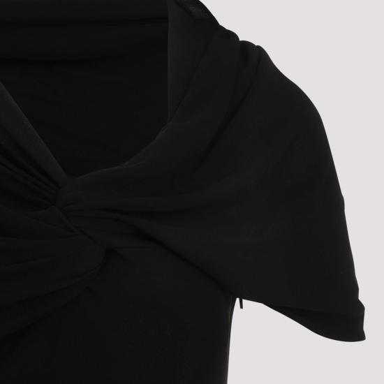  생로랑 원피스 753164 Y7F93 1000 Black - SAINT LAURENT