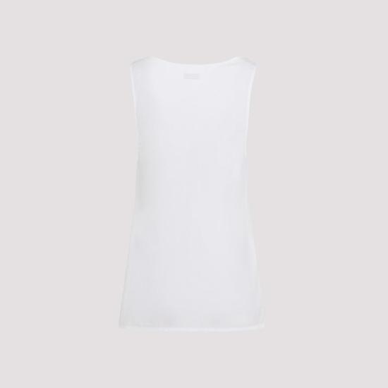  생로랑 민소매 티셔츠 790074 Y227W 9000 WHITE - SAINT LAURENT