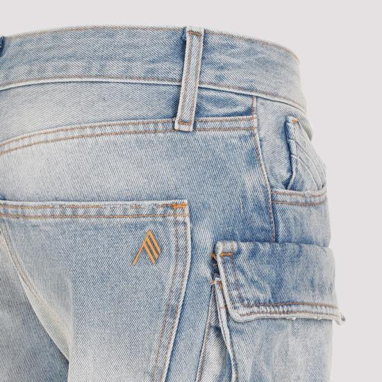  디 아티코 숏팬츠 241WCP113 D073 024 BLUE - THE ATTICO