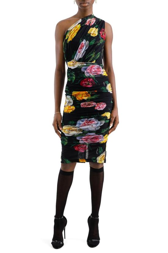 25FW 돌체앤가바나 원피스 F6AHZTFSUBIHN5IY PEONIES - DOLCE & GABBANA