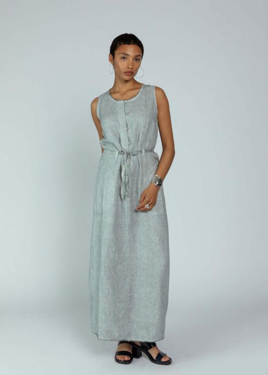  에이치플러스 하노 베셀 롱 원피스 H+ 한노 베셀 다니엘 리넨 드레스 플래티넘