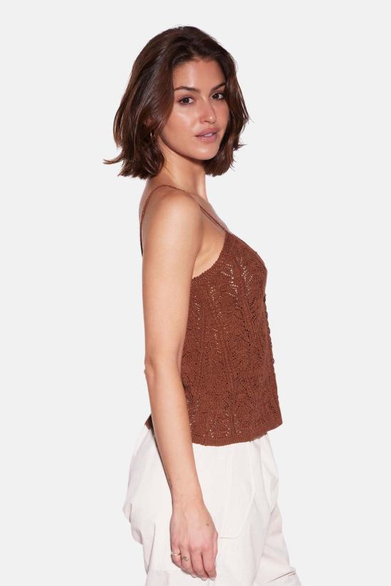  더 타일 클럽 블라우스 타일 클럽 알리자 크로셰 캐미 - THE TILE CLUB