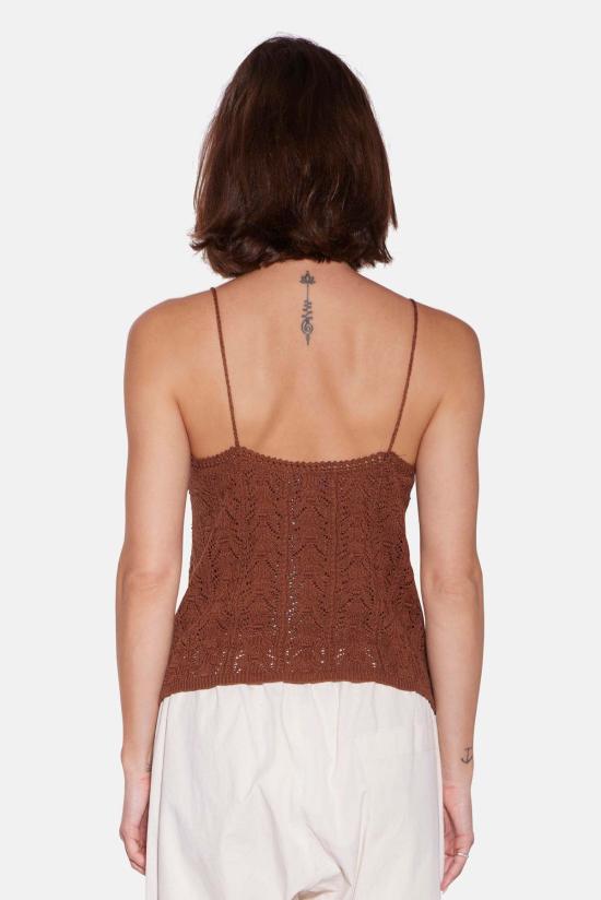  더 타일 클럽 블라우스 타일 클럽 알리자 크로셰 캐미 - THE TILE CLUB