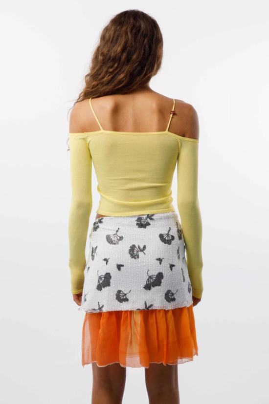  카로 루나 민소매 티셔츠 베라 니트 탑 - CARO LUNA