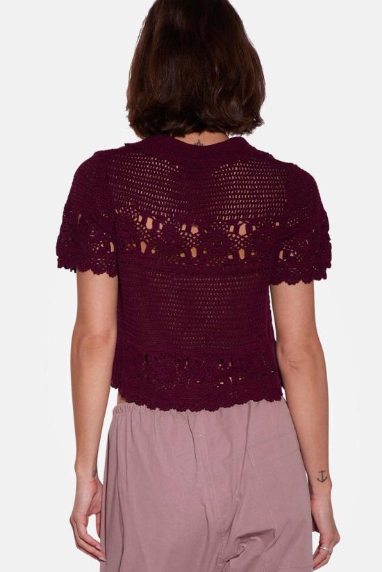  더 타일 클럽 블라우스 타일 클럽 몰리 크로셰 셔츠 - THE TILE CLUB