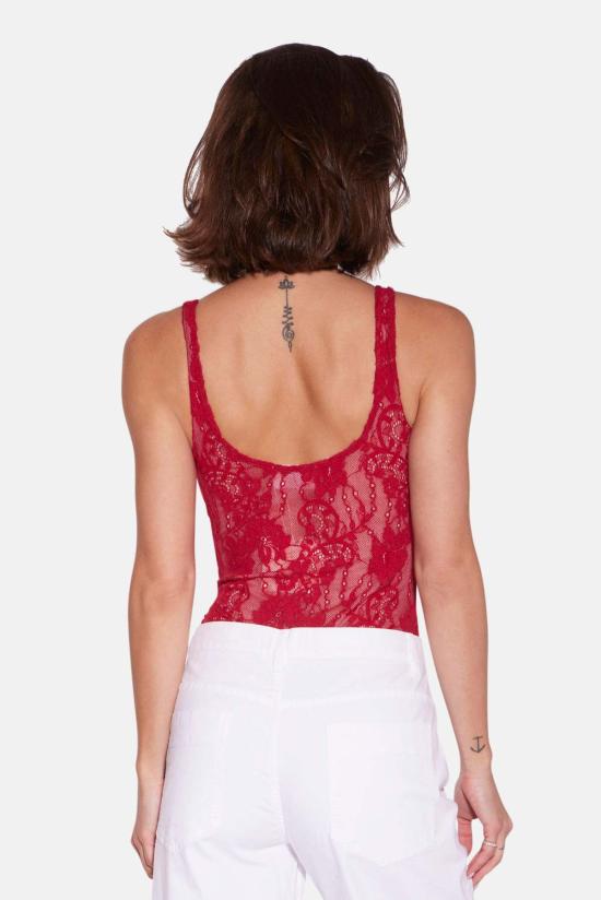  Hides 민소매 티셔츠 하이드 재거 레이스 바디수트 - HIDES