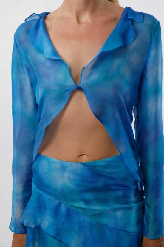  Caro Luna 블라우스 카로 루나 마누 오픈 셔츠