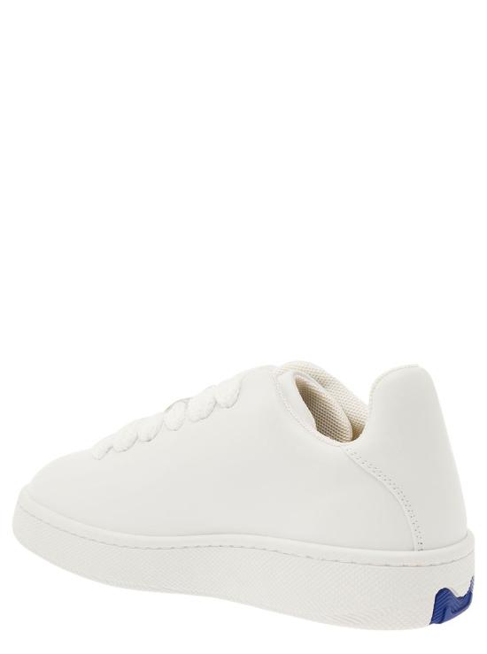 25FW 버버리 레더 박스 스니커즈  8083385 A1464 WHITE - BURBERRY