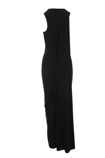 24FW 발렌시아가 롱 원피스 794448TOV05 1000 Black - BALENCIAGA