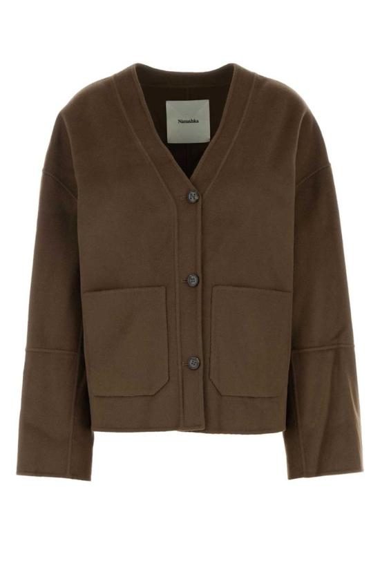 24FW 나누슈카 가디건 NW24FWOW36178 CHOCOLATECHIP BROWN