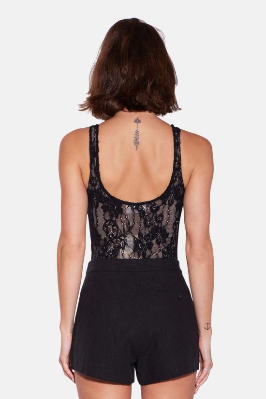  Hides 민소매 티셔츠 하이드 재거 레이스 바디수트 - HIDES