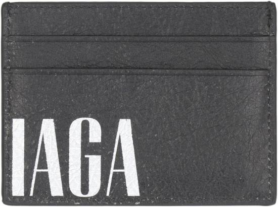 25SS 발렌시아가 에디터 카드 홀더  8274382ABO0 1060 Black - BALENCIAGA