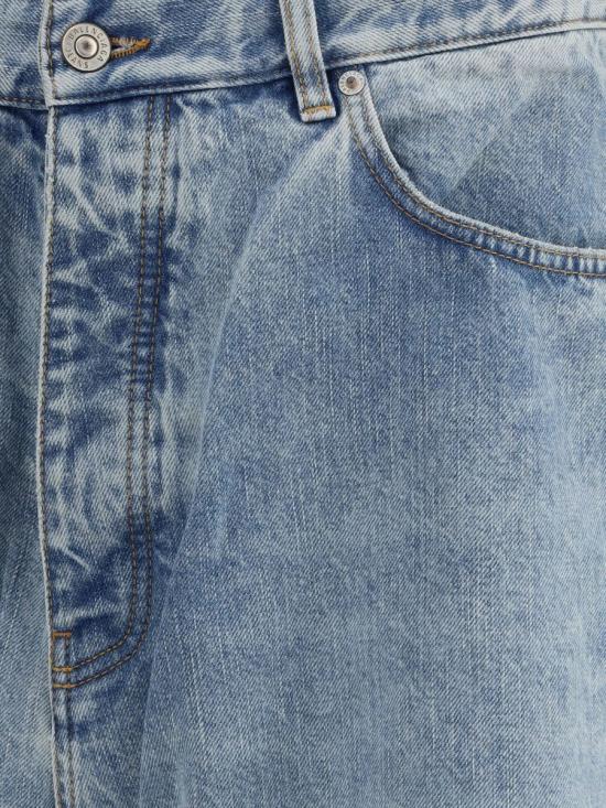 25FW 발렌시아가 데님 숏팬츠 745213 TRW55 6185 BLUE - BALENCIAGA