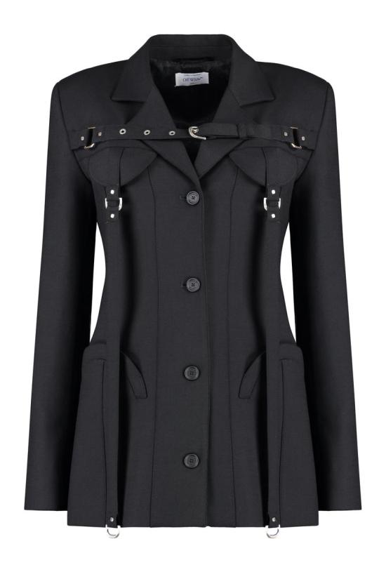  오프화이트 자켓 OWEF117F23FAB001 1000 Black